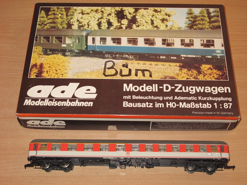 ADE H0 Bausatz Modell-D-Zugwagen DB Orange in TOP