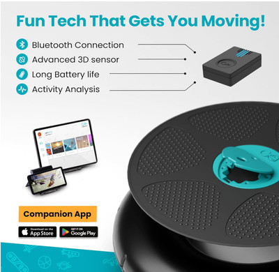 Gobalance Board - App-Enabled Balance Board. Smart Bluetooth Sensor, 12 FREE Int