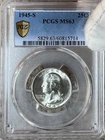 1945-S ~ Washington 25c~ PCGS MS63 ~ UNDER-GRADED ~ Looks MS66~ BLAZING Gem ~NEW