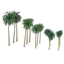 15PCS Mini Scenery Model Palm Trees Scale Scenery Model Coconut Palm Trees