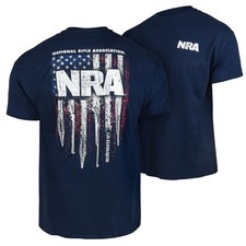NRA Gun Stripes T-Shirt 2X - Navy Blue