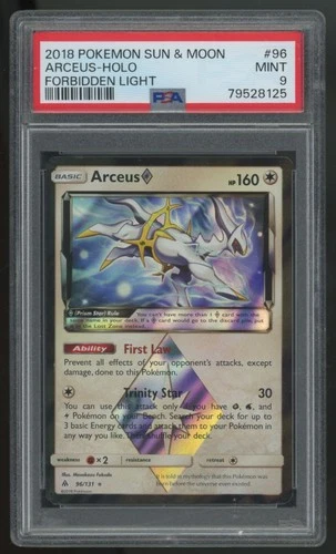 2018 Pokemon Arceus Forbidden Light Holo #96 PSA 9