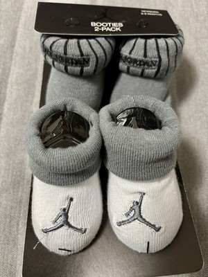 2-pack Nike Air Jordan Baby Booties, Size 0-6 Months Grey White