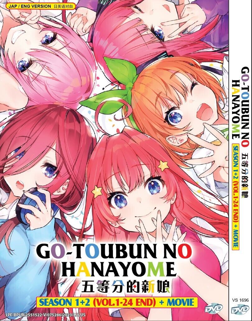 ANIME DVD GOTOUBUN NO HANAYOME SEASON 2 VOL.1-12 END *ENGLISH SUBTITLE**REG  ALL*