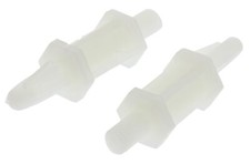 MSCBS-8-01, ESSENTRA COMPONENTS, RICHCO Spacer Round Nylon 7.9Mm, Lot of 25