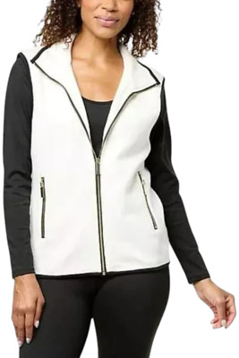 Joy Collection Luxe Performance Ultra Cozy ZipUp Vest Creamy White