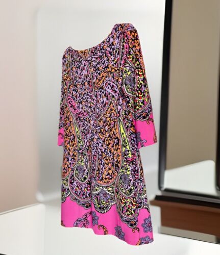 Madison Leigh neon Color Paisley Size 14 Petite . RETAIL $89 - NOW $28 - Picture 2 of 8
