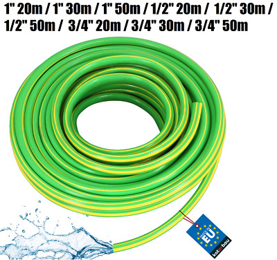 Gartenschlauch 1-3/4'' 20-50m 4-lagig Grün-Gelb Professionell zum Gießen Pflanzen