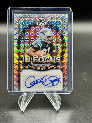 2023 Panini Mosaic Raghib  Rocket  Ismail In Focus Auto Silver Mosaic Prizm