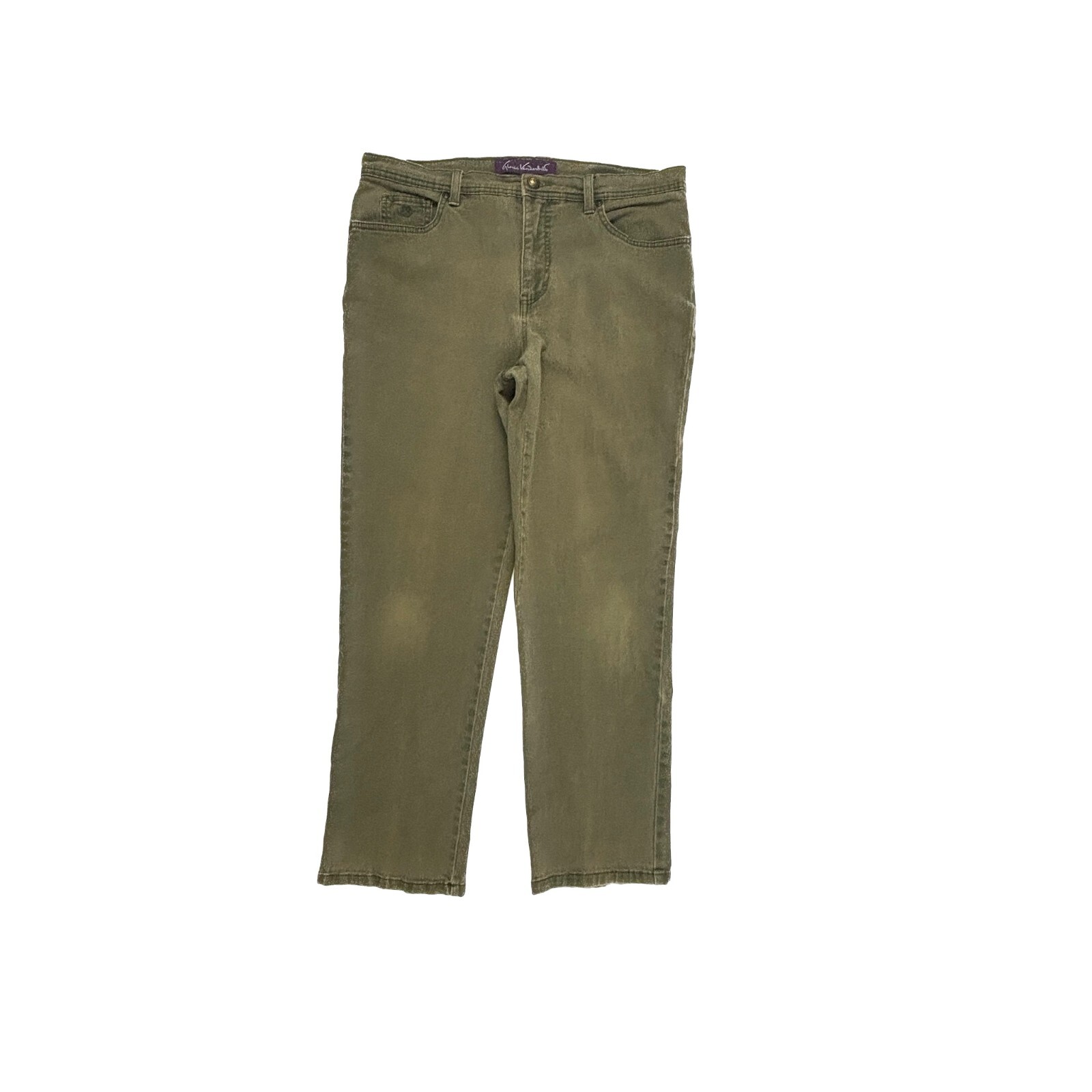 Gloria Vanderbilt Amanda Straight leg Women's size 12 Green Denim