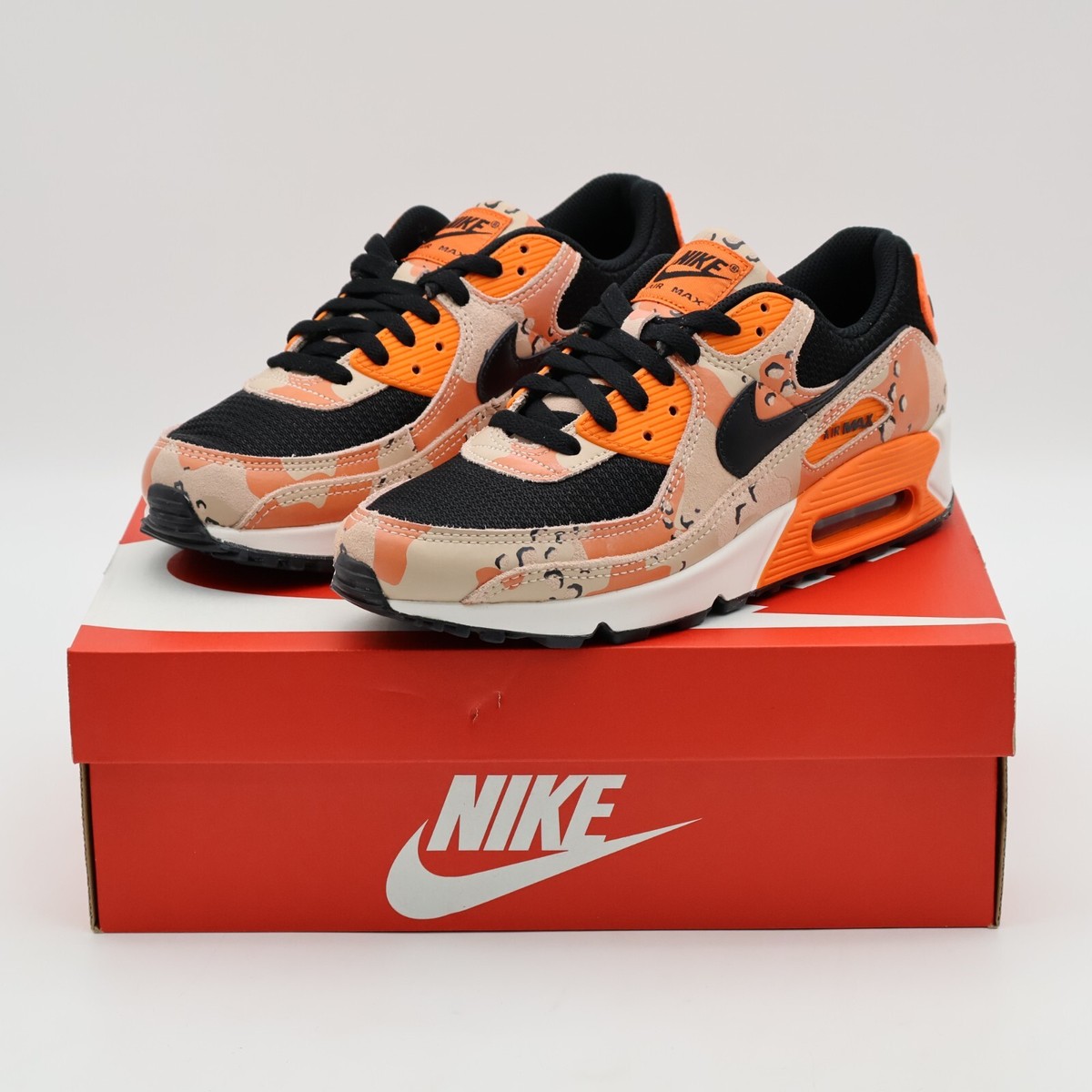 国内配送 NIKE AIR MAX 90 PRM B.BEIGE/S.ORANGE-PHANTOM-BLACK IF1721-201 Nike Air Max 90 PRM Bio Beige Safety Orange