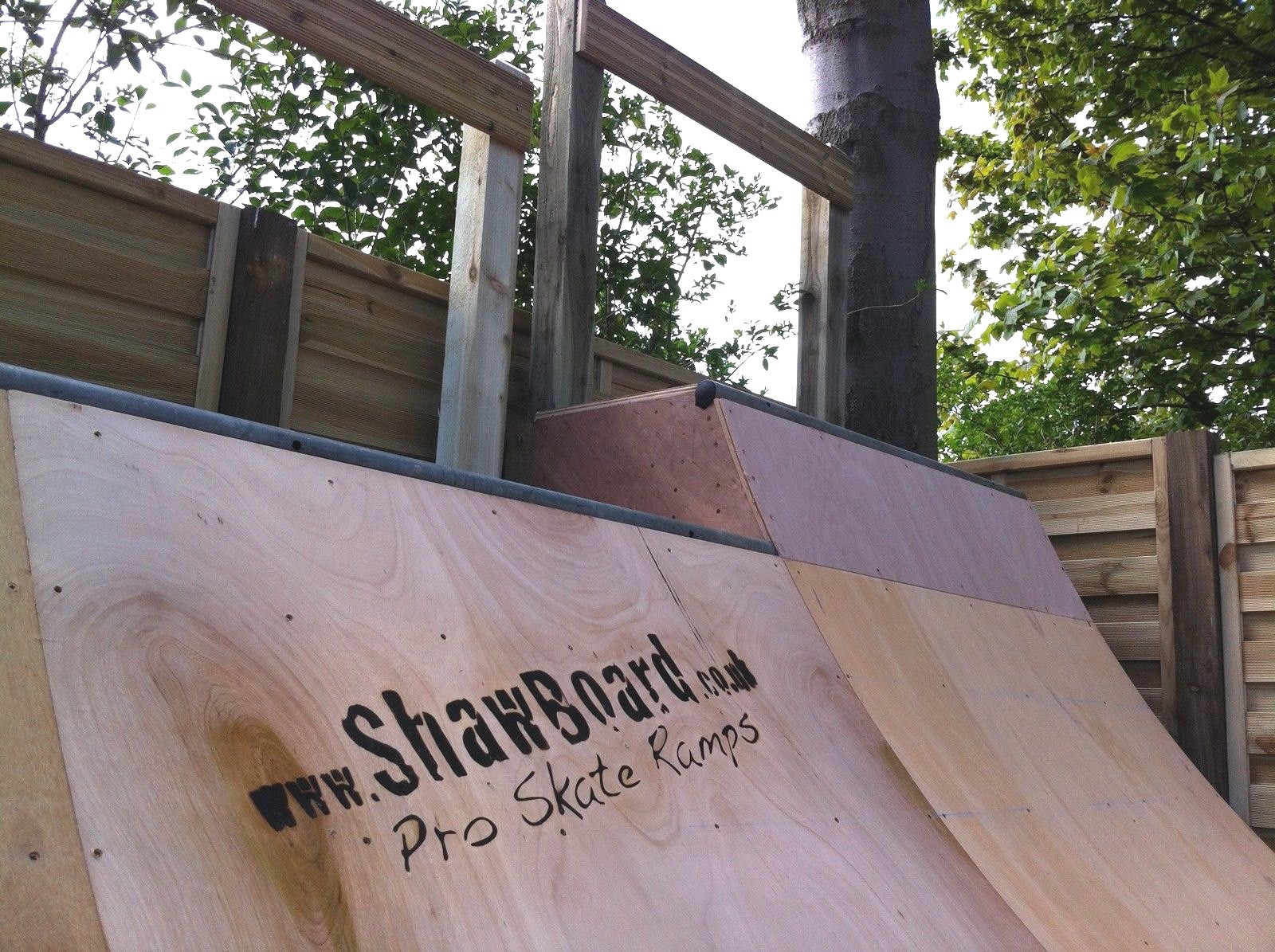 Skateboard garden skate ramp half pipe halfpipe self build kit SB skate