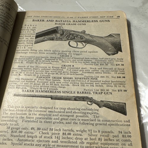 1910 Sportsman’s Handbook New York Sporting Goods Catalog #46 - Picture 14 of 14
