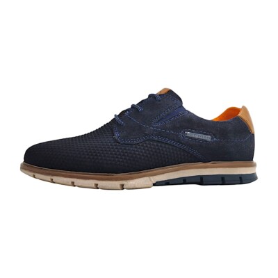 Bugatti Simone Comf. Herrenschuhe Schnürschuhe Blau Freizeit