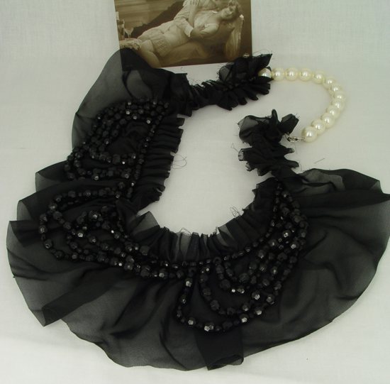 Collier Fantaisie Vintage En Perles Artificielles - Longueur ~46 Cm, Neuf Avec étiquettes