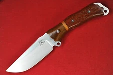 Busse Custom Park Ranger .15" Satin INFI, Micarta G-rexed Amboyna Wood Handle