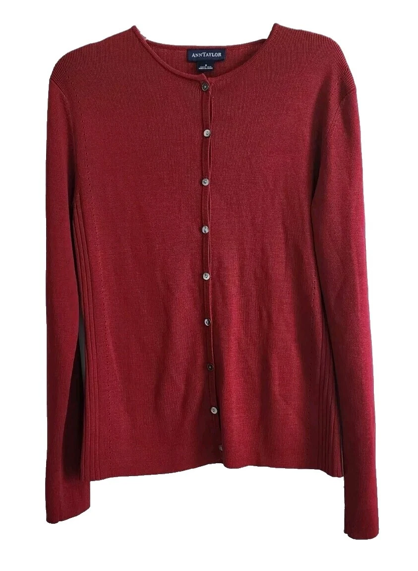 Ann Taylor女式丝绸开衫毛衣