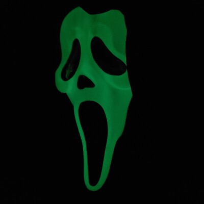 Vintage Fun World Ghostface Scream Halloween Mask Easter Glow in the Dark W/Gown