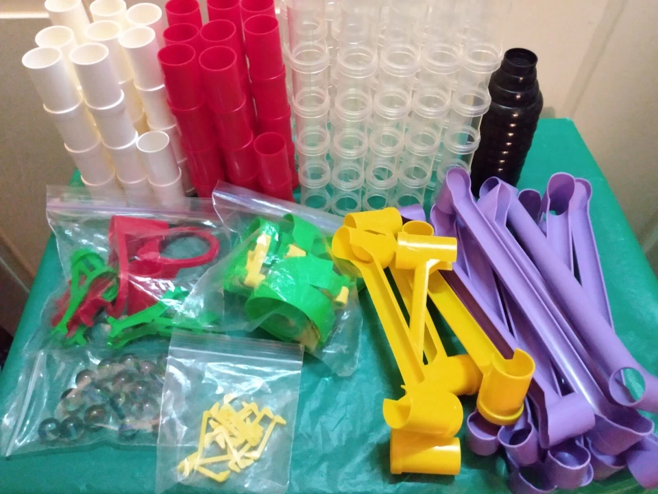 Quercetti Migoga Marble Run Maxi #6588 Complete With 41 Extra Pieces, 265 Total - Image 3 of 4