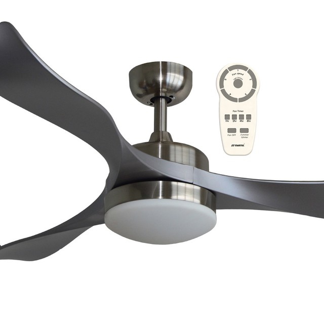 Minka Aire Concept Ii 52 Led Flush Ceiling Fan Brushed Nickel
