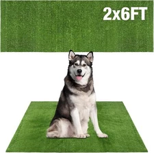 Grass Pad for Dog Large Size 2Ftx6Ft Dog Potty Training Turf Indoor Outdoor Pets