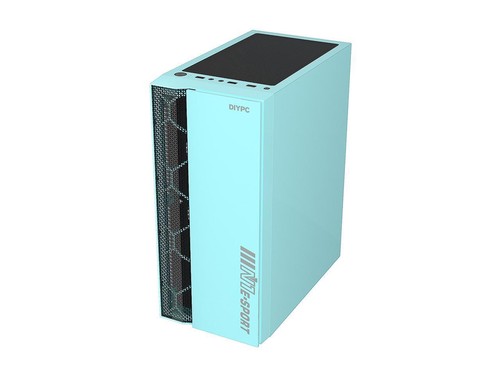 DIYPC Green USB 3.0 Steel Tempered Glass ATX Mid Tower Gaming Computer PC Case - Picture 7 of 12