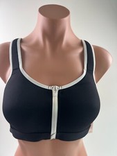 Victoria's Secret Knockout Front Close High Support Sport Bra Black 36D NWT