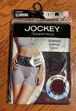 NIP Womens Burgundy Wine Jockey Seamfree Slimming Slip Short Panty Size Large