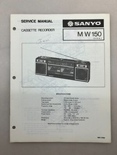 Sanyo M W150 Original Service Manual Free Shipping