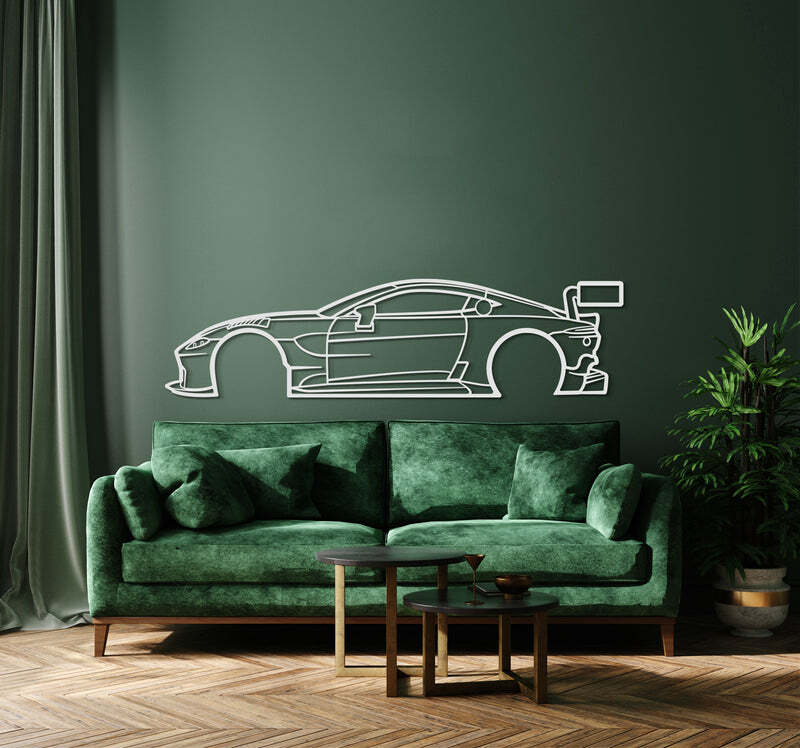 Wall Art Home Decor 3D Acrylic Metal Car Auto Poster USA  2018 Vantage AMR GT3