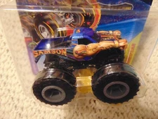 2025 New  SAMSON Hot Wheels Monster Truck w/ CRUSHABLE CAR Always ship Box