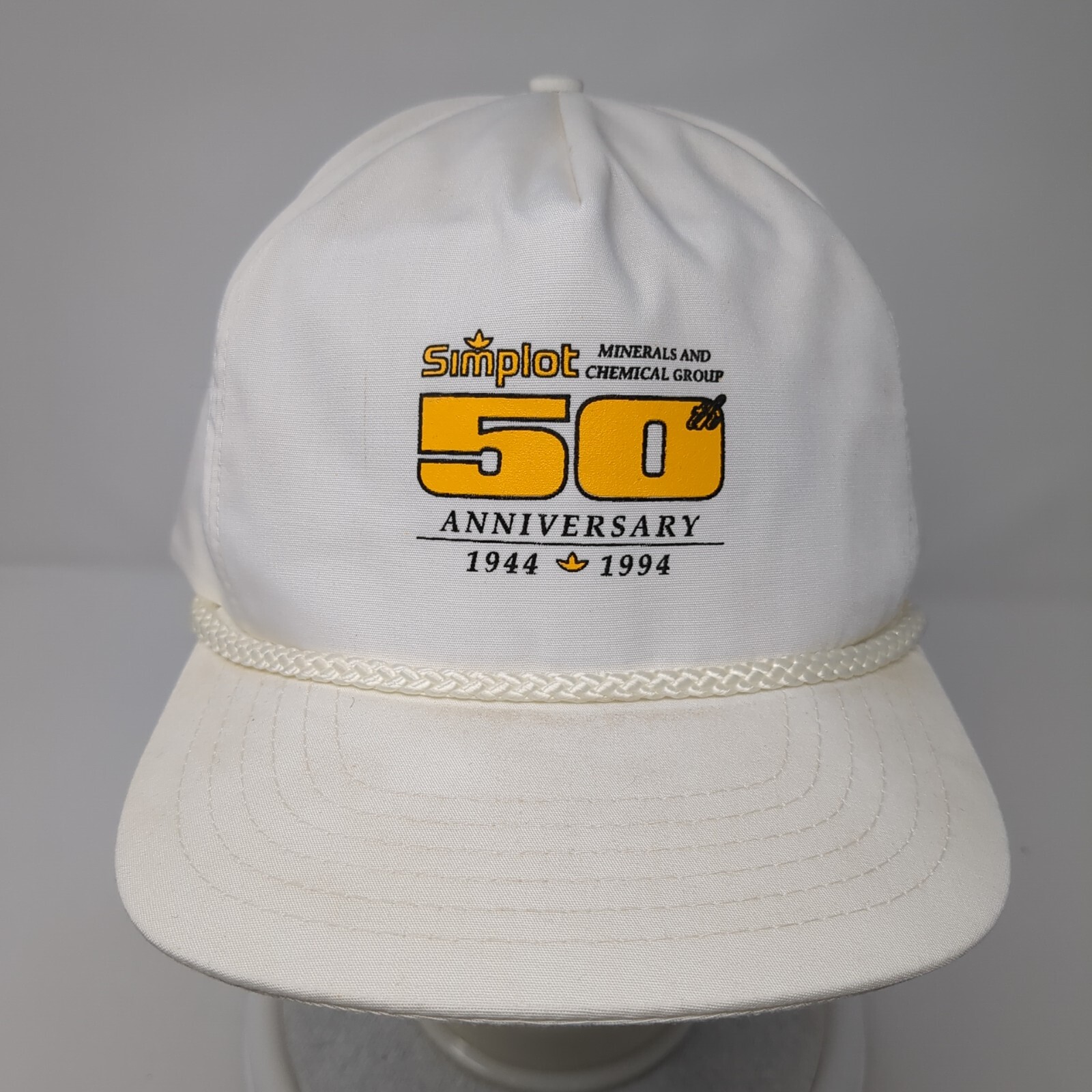 Simplot 50th Anniversary Snapback Hat White One S… - image 2