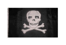 3x5 Jolly Roger Pirate Crossed Bones Under The Skull Flag 3'x5' Banner 100D
