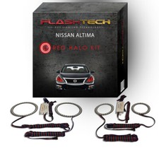 Red Angel Eye LED Headlight Halo Ring kit for 2013-2015 Nissan Altima Headlights