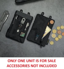 Viperade VE1 Organizer Pouch Black EDC Pockets MOLLE Strap 500D Oxford Fabric