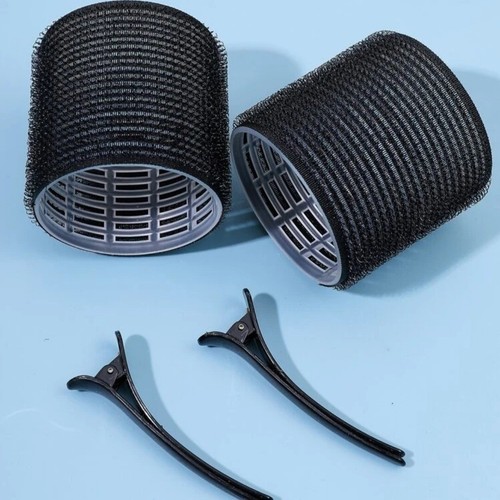 2pcs Large Self Grip Hair Rollers Cling 60mm DIY Hairdressing Salon Hair Curlers - 第 1/4 張圖片