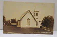 Hillsboro Center NH Congregational Church RPPC Real Photo Postcard A20