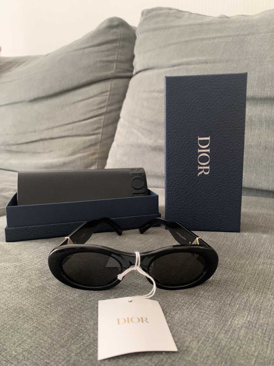 Dior X CACTUS JACK CD diamond R1L Rounded Sunglasses Black | eBay UK
