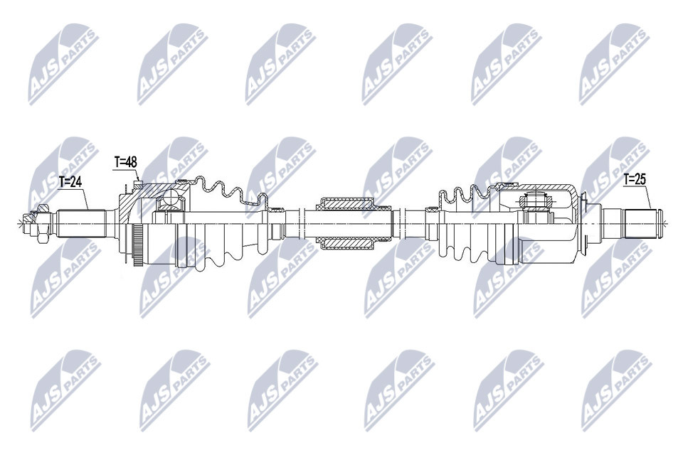 NPW-HY-551 NTY Drive Shaft for HYUNDAI