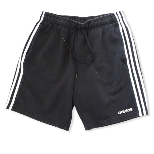 ADIDAS Pantaloncini Adulto Large Nero con motivo a righe Bianche Cotone  Athletic Da Uomo Sudore Pantaloni | eBay