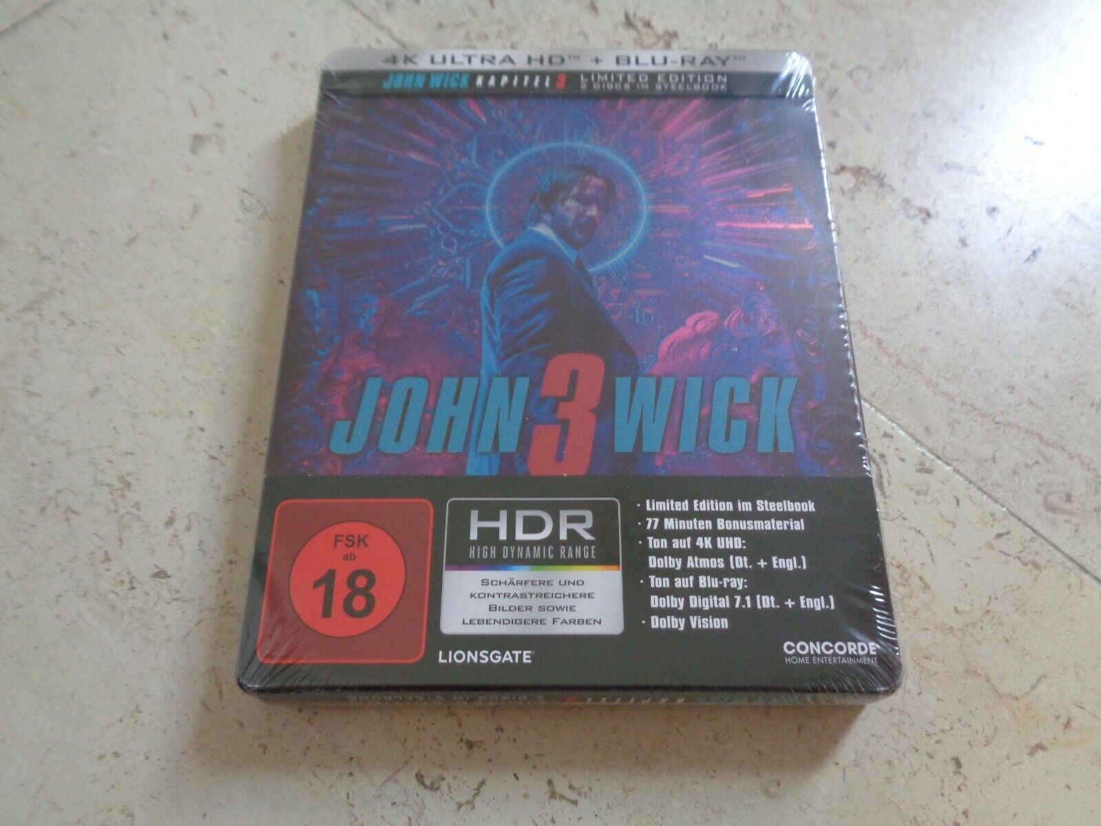 John Wick 4K Blu-ray (4K Ultra HD + Blu-ray + Digital) (Germany)