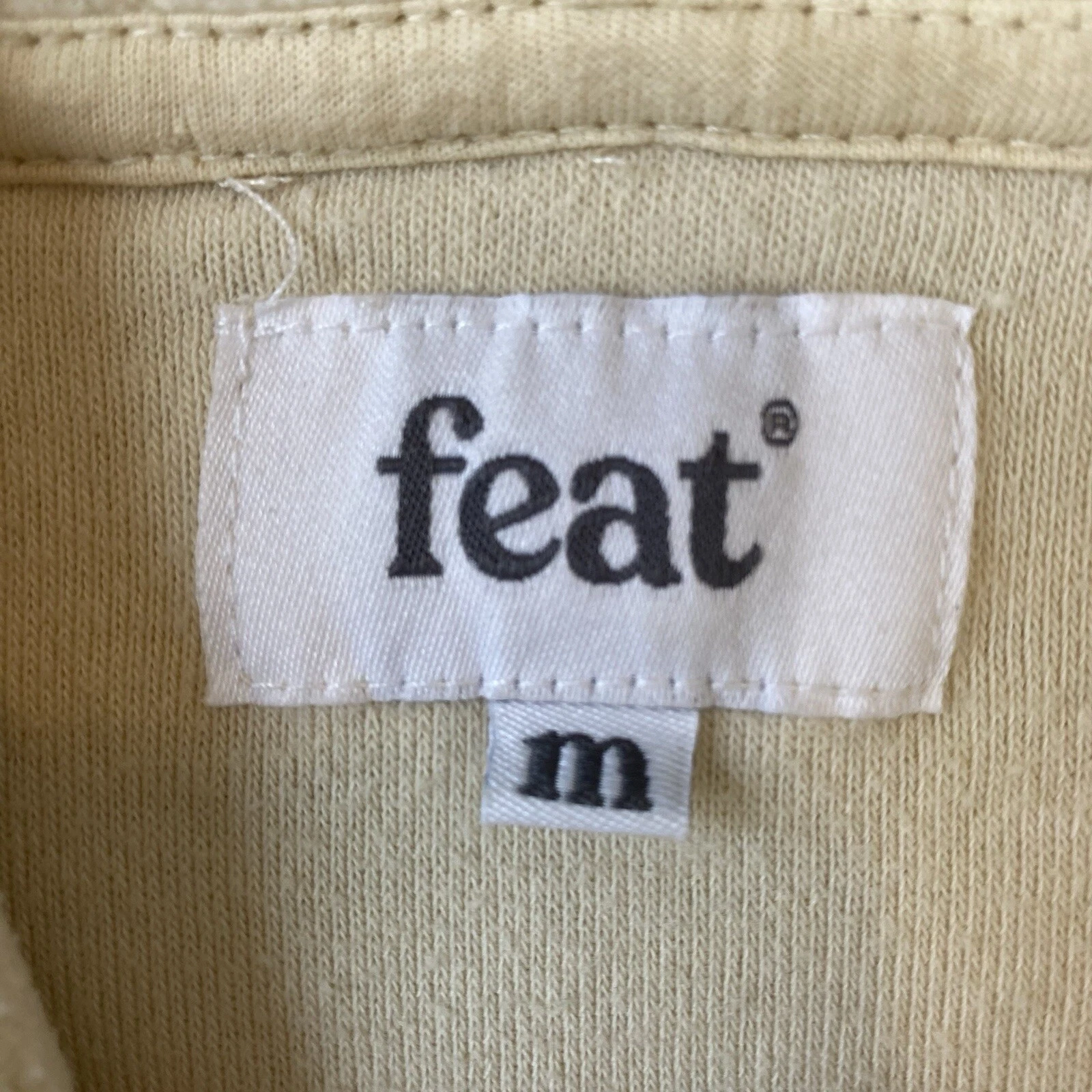 VETEMENTS Feat BlanketBlend Pullover Felpa con Cappuccio Latte d'Avena Taglia Media