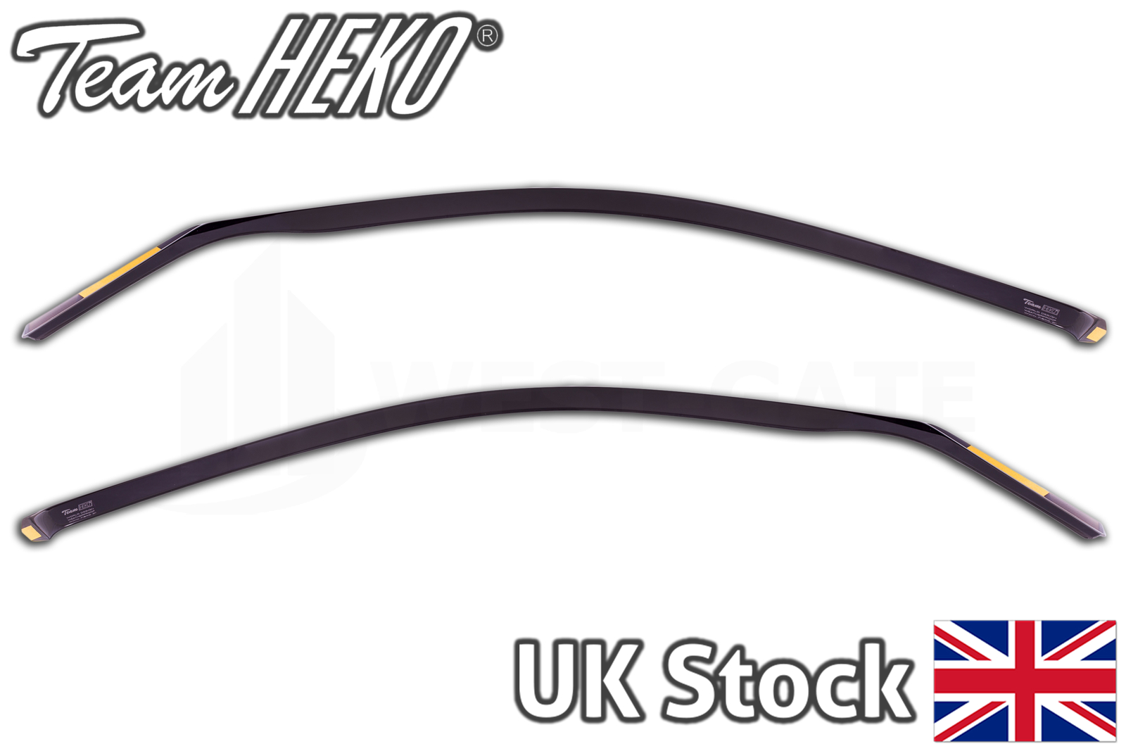 HEKO Tinted wind deflectors front set 2 pieces BMW X5 E53 5 doors SUV