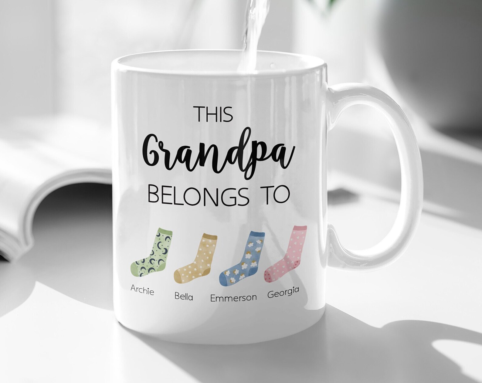 Customizable Grandpa Mug Best Grandpa Mug Fathers Day Personalized Mug First