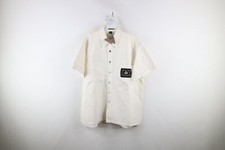 NOS Vintage 90s Paco Jeans Mens Size XL Baggy Fit Denim Jean Button Shirt White