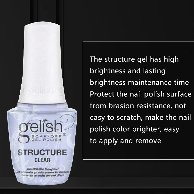 Harmony Gelish UV Structure Gel "CLEAR" in the bottle 0.5oz LED Brush On - Image 4 of 4