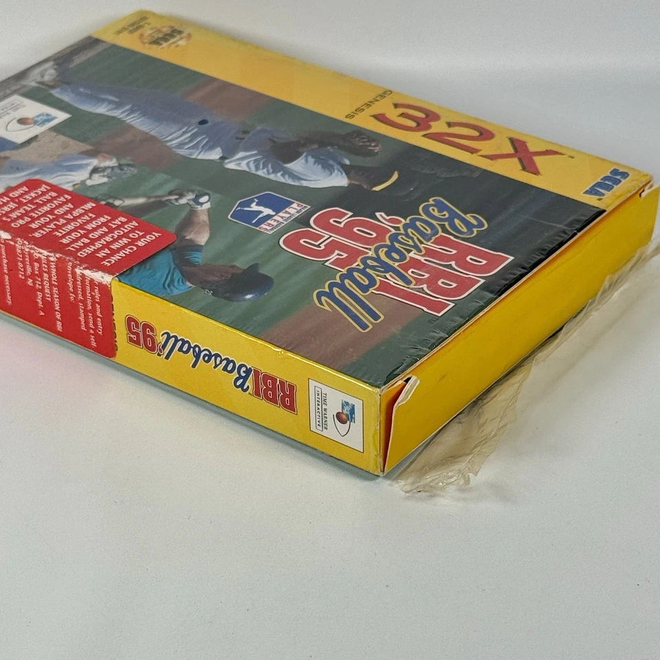 RBI Baseball '95 Sega 32X CIB Complete In Box With Cellophane Plastic - Image 4 of 4