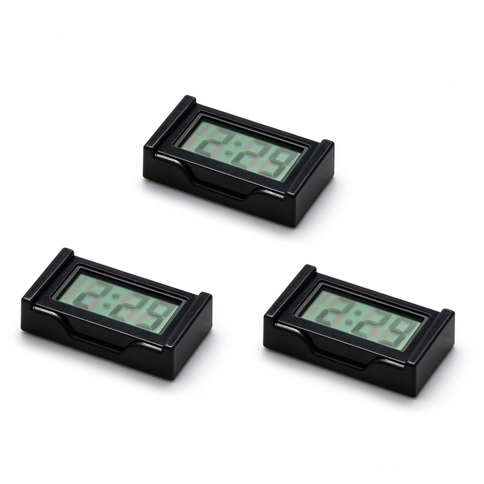 High Quality 3 Pack Mini Digital Clock Small Adhesive Stick On LCD Display Clear photo High Quality 3 Pack Mini Digital Clock Small Adhesive Stick On LCD Display Clear featured image