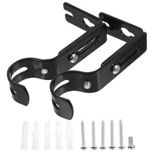  2 Pcs Window Sash Lift Handle Wood Curtain Rod Brackets Bronze Hangers Ceiling