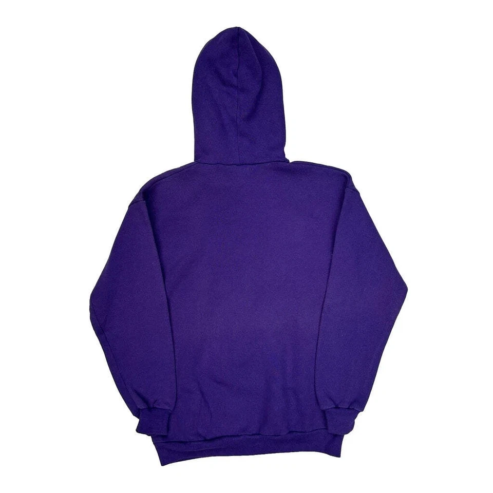 Made In USA Guess Spellout Hoodie - Large Purple Cotton - Image 2 of 4